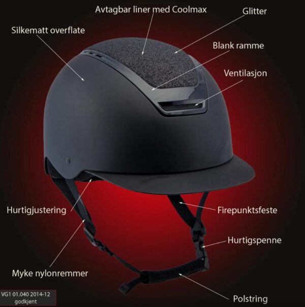 Heimer Curam Glitter hjelm - Bilde 3