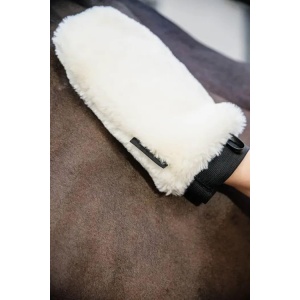 Grooming deluxe sheepskin glove Natur