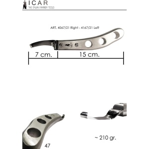 ICar Hovkniv vet2.0 kurvet blad Høyre